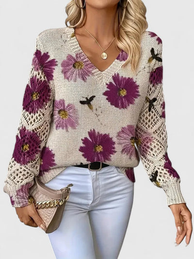 Aurélie - Cardigan Floral Léger
