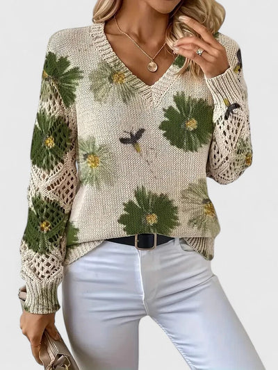Aurélie - Cardigan Floral Léger