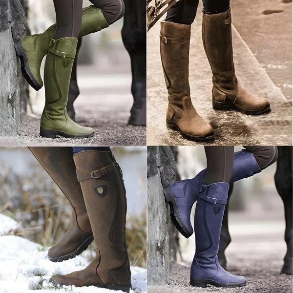 Maya | Bottes d'équitation en cuir imperméable