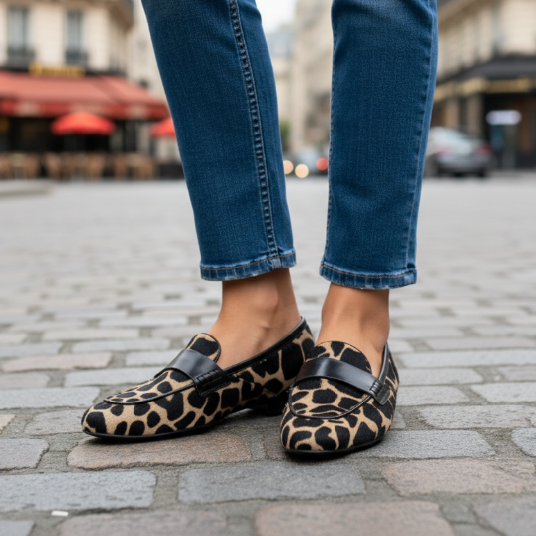 Sarisa - Mocassin Léopard Orthopédique