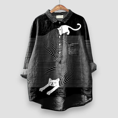 Kathrin - Blouse pour femmes avec imprimé de chiens