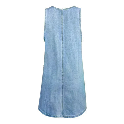 Sofia - Robe D'été Denim Pratique