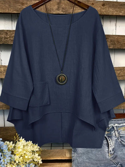 Liana - Blouse Asymétrique Décontractée