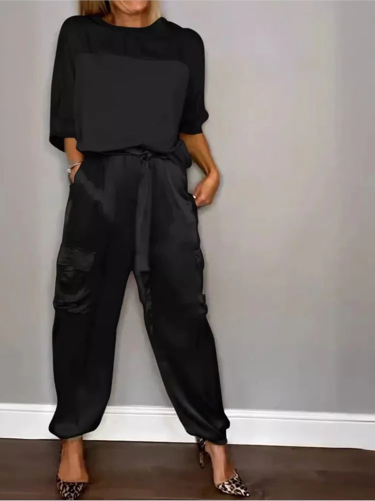 Evelina - Élégance Satinée Décontractée