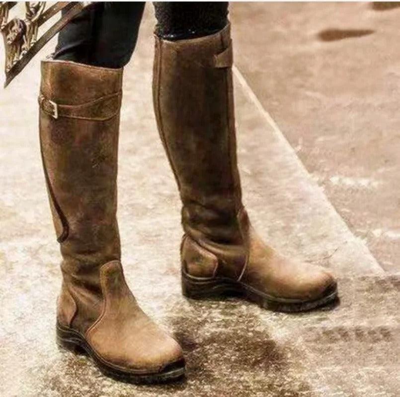 Maya | Bottes d'équitation en cuir imperméable