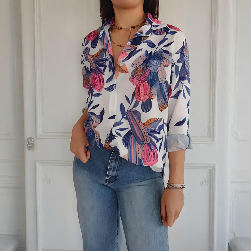 Elise - Élégante Blouse Florale